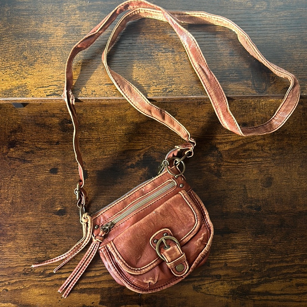 Brown Leather Crossbody Bag